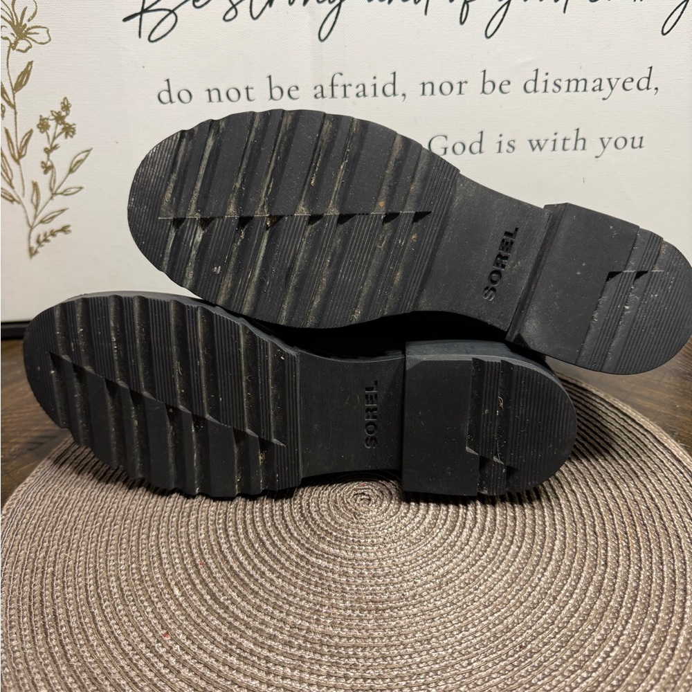 Sorel Emilie Chelsea Black Slip-On waterproof Boots Women SZ-9 Box15 - Picture 6 of 6